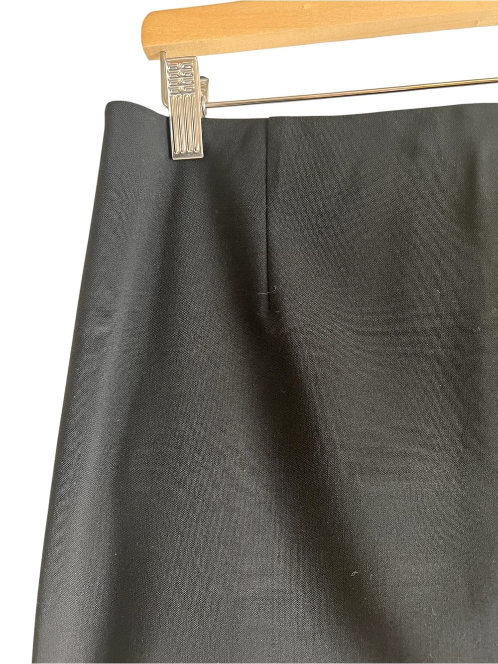 Theory wool blend black pencil skirt size 10 excellent condition - Picture 5 of 11